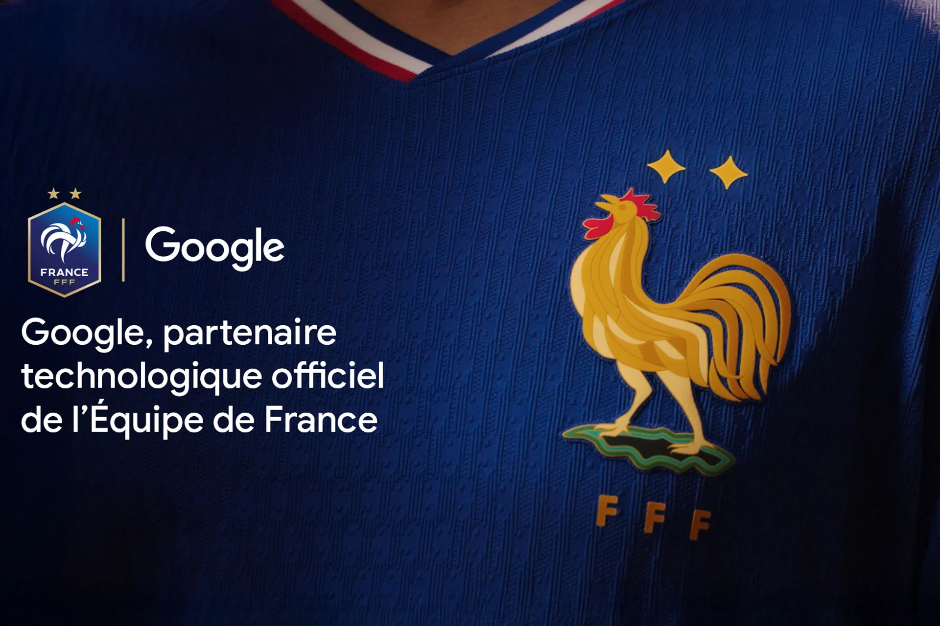Google est le partenaire de l'équipe de France