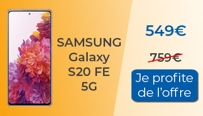 Le Samsung Galaxy S20 FE profite de 210? de remise