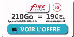 Forfait free 210 Go