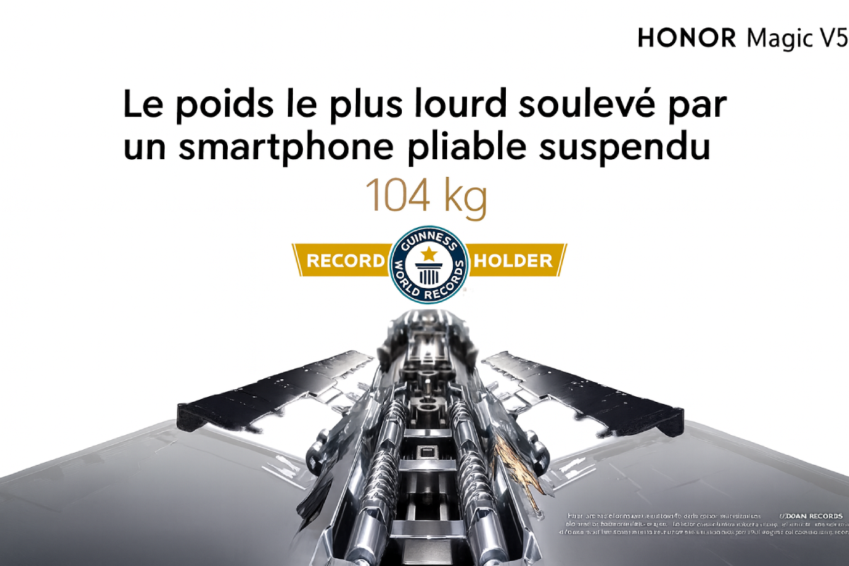 Le Honor Magic V5 dans le Guiness Book