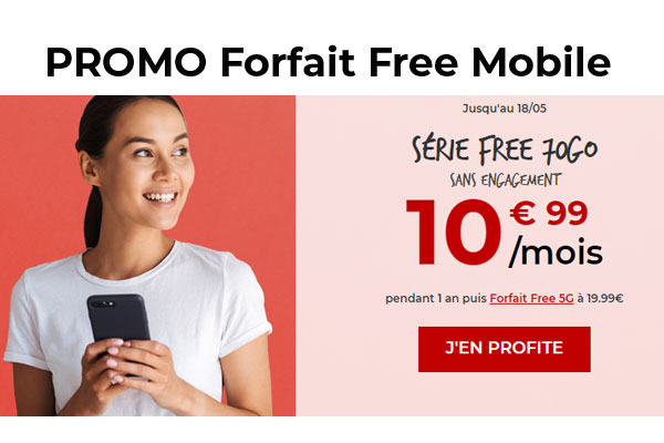 Nouvelle promotion Free Mobile : la série Free 70Go à 10.99€ !