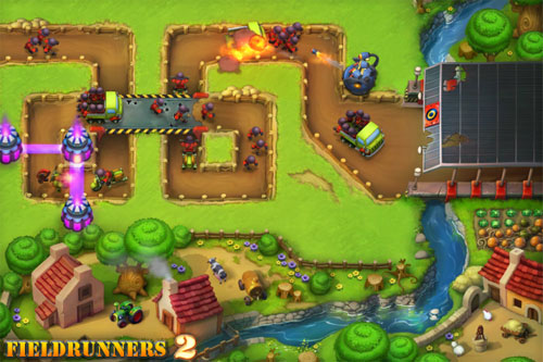 capture d'écran Fieldrunners 2 sur iPhone