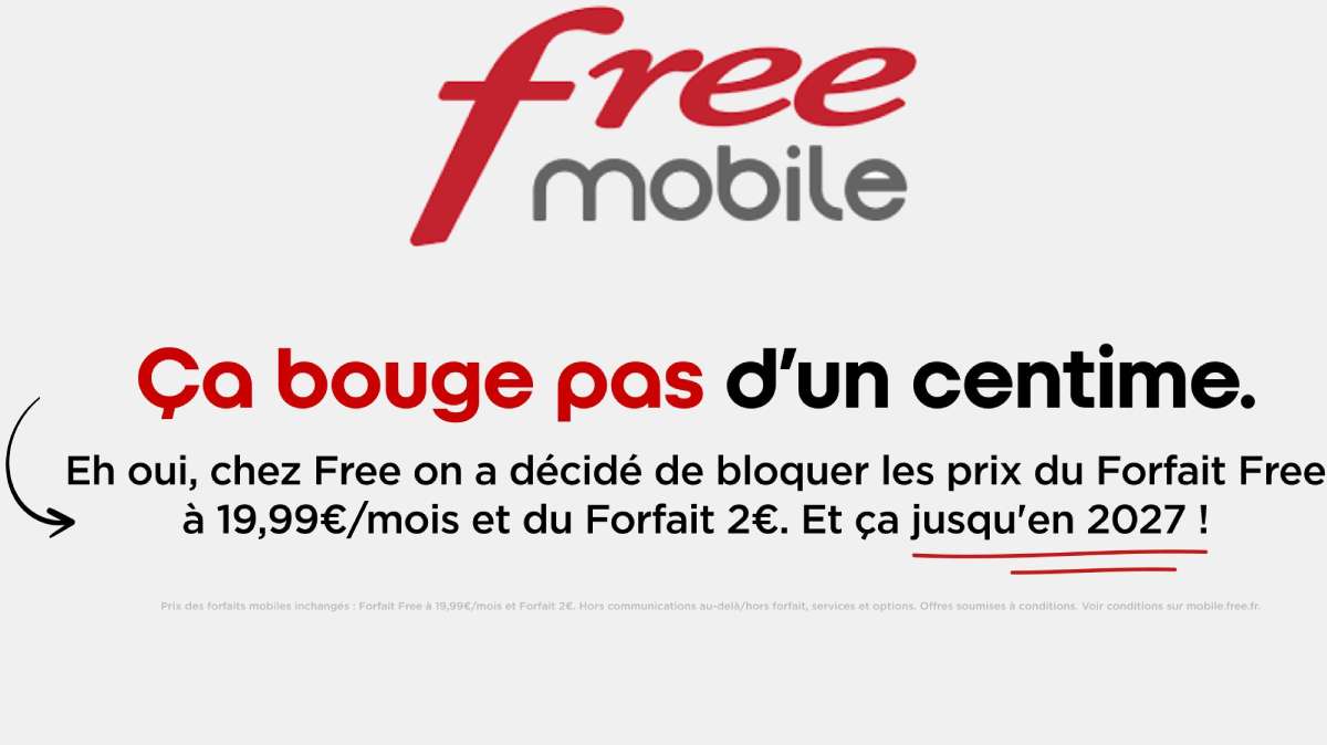 Bon plan Free Mobile : trois forfaits illimités à partir de 6,99€ par mois
