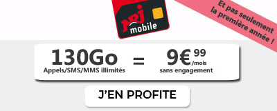 Forfait NRJ 130Go à 9.99?
