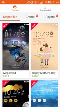 Asus ZenFone Zoom : Thèmes