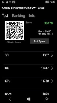 Microsoft Lumia 650 performance
