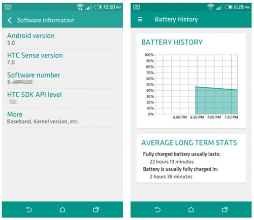 HTC Sense 7 : les premiers screenshots montrent des traces de Material Design