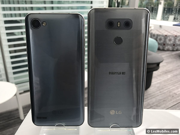 LG Q6 et LG G6 (back)