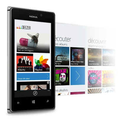 Nouvelle application Deezer pour Windows Phone 8