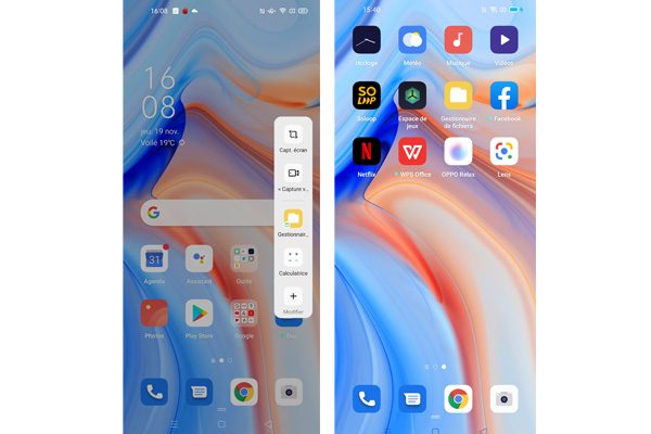 Système Oppo Reno4 Pro