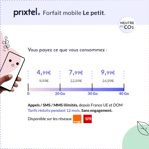 Forfait Le petit Prixtel 20Go