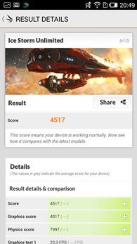 Alcatel OneTouch Idol 2S : 3Dmark