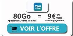 promo YouPrice Le first 80Go