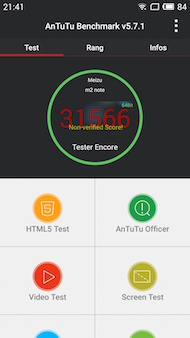 Meizu m2 note antutu