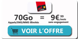 promo forfait 70Go