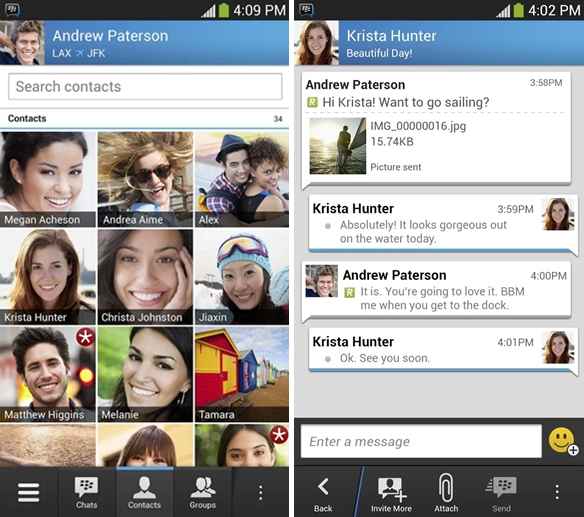 BBM disponible sur Android et iOS