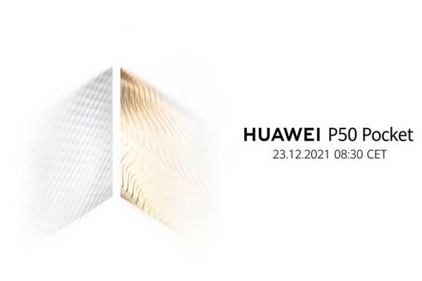 Huawei lèvera officiellement le voile sur le smartphone pliant P50 Pocket le 23 décembre
