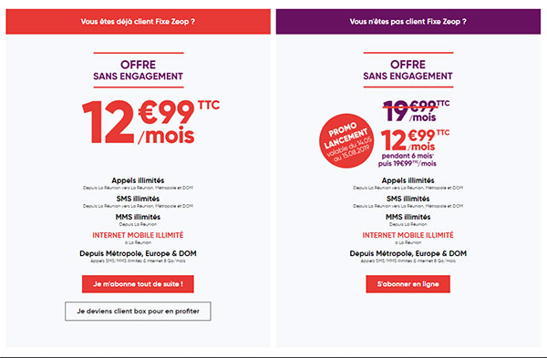 Zeop Réunion : offre mobile sans engagement