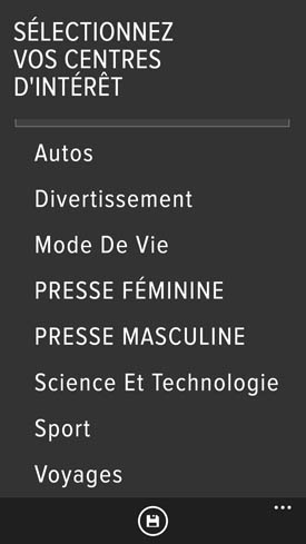 Nokia Lumia 1520 : applications