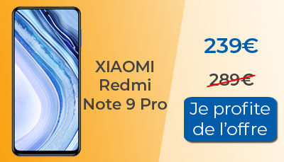 Soldes : Xiaomi Redmi Note 9 Pro en promotion