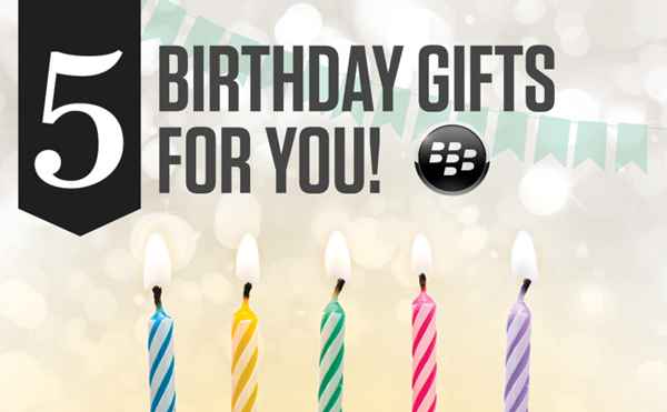 BlackBerry offre 5 applications pour fêter le 5ème anniversaire de BlackBerry World