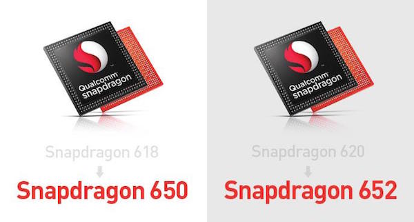Qualcomm renomme les Snapdragon 618 et 620 en Snapdragon 650 et 652