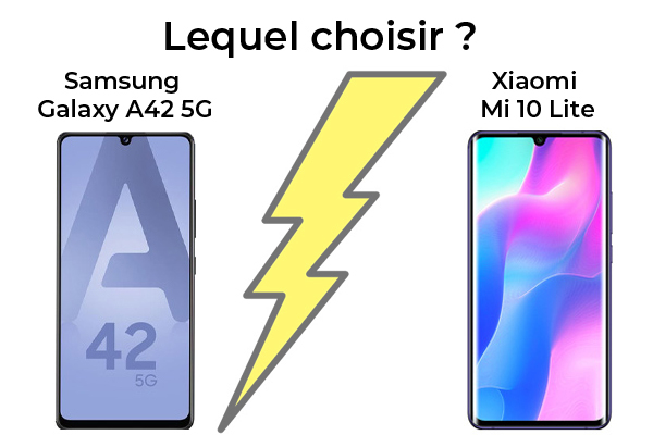 Smartphone 5G à moins de 400 € : Samsung Galaxy A42 5G contre Xiaomi Mi 10 Lite, lequel est le meilleur ?