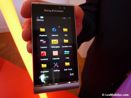 Le Sony Ericsson Satio 12MP prévu à 650 euros