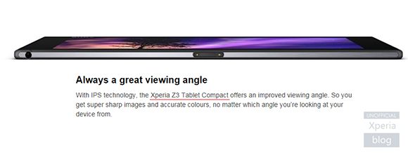 Sony Xperia Z3 Tablet Compact : Sony confirme le nom de sa petite tablette par erreur