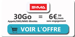 forfait 30Go Syma Mobile