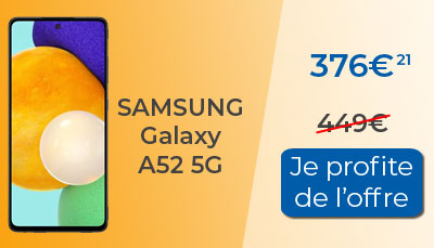 Samsung Galaxy A52 5G au meilleur prix chez rakuten