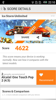 Alcatel OneTouch Pop 2 : 3DMark