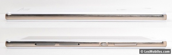 Huawei P8 Lite : gauche / droite