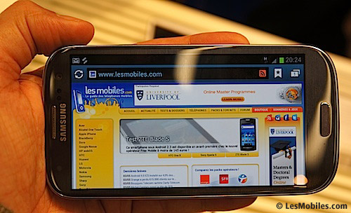 prise en main lancement samsung galaxy s3 s III londres