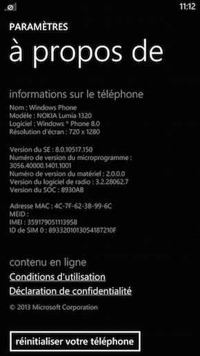 Nokia Lumia 1320 Windows Phone