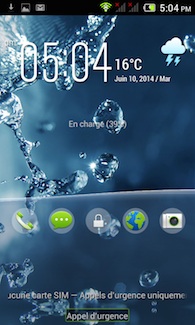 Acer Liquid Z4 interface