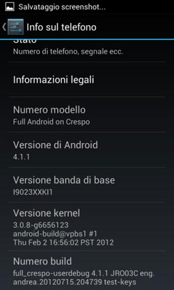 Android 4.1 Jelly Bean porté sur le Google Nexus S