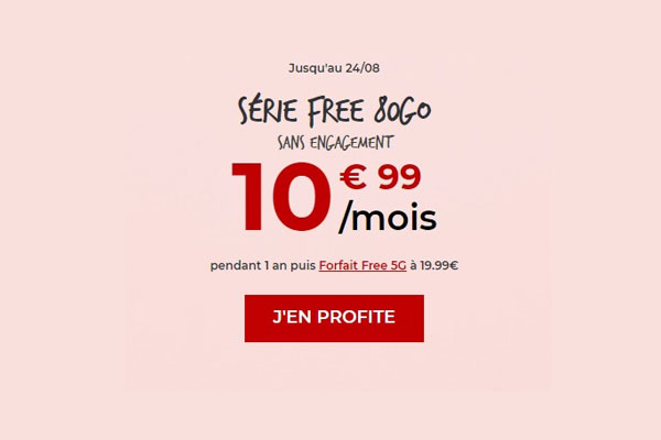 Derniers jours pour profiter de la série Free 80Go !