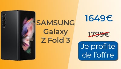 Le Samsung Galaxy Z Fold 3 est en promotion chez Samsung