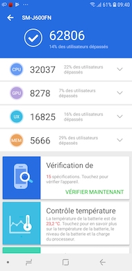 Samsung Galaxy J6 interface