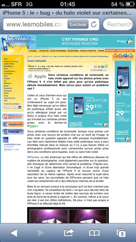  Test iPhone 5 : système d'exploitation + interface utilisateur