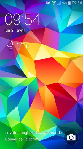 Samsung Galaxy S5 : interface Touchwiz