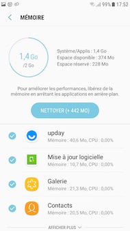 Samsung Galaxy J5 (2017) interface