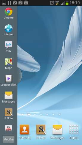 Samsung Galaxy Note 2 : splitscreen