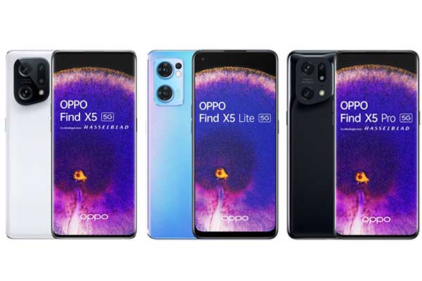 Oppo dévoile officiellement la série de smartphones Find X5 avec le Oppo Find X5 Lite, Find X5 et le haut de gamme Find X5 Pro