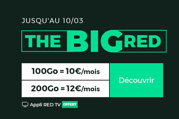 Nouveau délai pour saisir les deux maxi forfaits mobiles BIG RED à prix cassés !