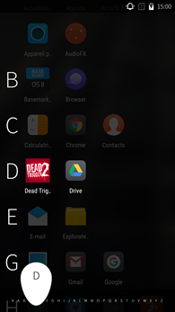 ZUK Z1 : menu des applications