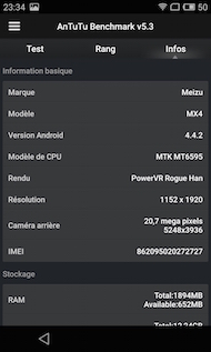 Meizu MX4 Antutu
