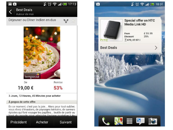 HTC lance son application d'offres promotionnelles « Best Deals »