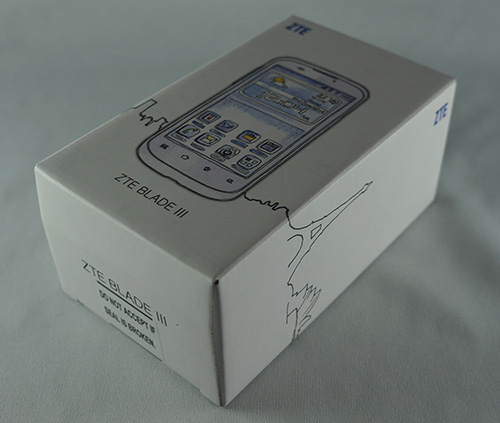 Test ZTE Blade 3 : boite du smartphone
